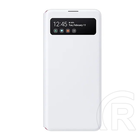 SAMSUNG Samsung Galaxy A41 (SM-A415F) tok álló (aktív Flip, oldalra nyíló, hívószámkijelzés, Smart View Cover) fehér