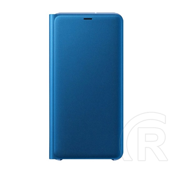 SAMSUNG Samsung Galaxy A7 (2018) SM-A750F tok álló (aktív Flip, oldalra nyíló, bankkártya tartó, textil minta) kék