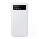 SAMSUNG Samsung Galaxy S10 Lite (SM-G770F)  tok álló (aktív Flip, hívószámkijelzés, Smart View Cover) fehér