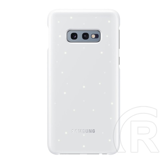 SAMSUNG Samsung Galaxy S10e (SM-G970) műanyag telefonvédő (ultravékony, LED világítás) fehér