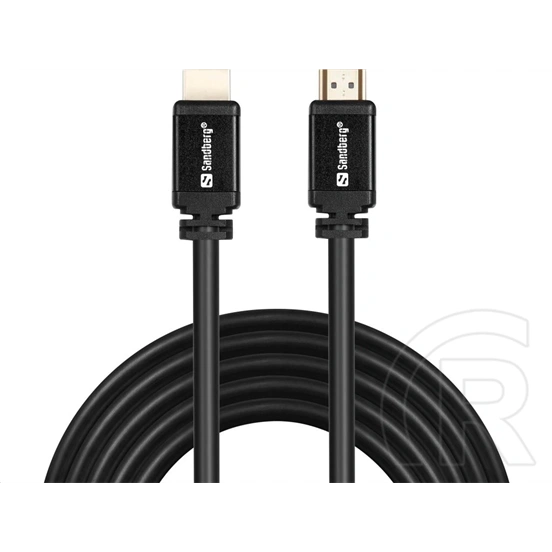 SANDBERG HDMI kábel (HDMI 2.0, HDMI dugó / dugó, 5 m, fekete)