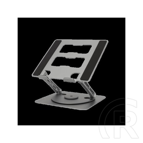 SBOX CP-32 asztali notebook állvány (10"-17", 360° forgatható, 5 kg, alumínium, szilikon, szürke)