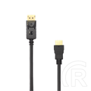 SBOX DP - HDMI kábel (DP dugó / HDMI dugó, 2 m, 3840 x 2160 @ 30Hz, fekete)