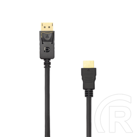 SBOX DP - HDMI kábel (DP dugó / HDMI dugó, 2 m, 3840 x 2160 @ 30Hz, fekete)