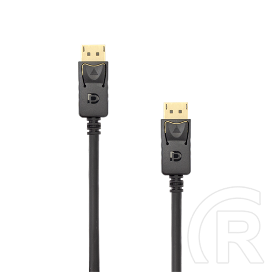 SBOX DisplayPort kábel (DisplayPort dugó / DisplayPort dugó, 2 m, aranyozott csatlakozók, 3840x2160@60Hz, fekete)