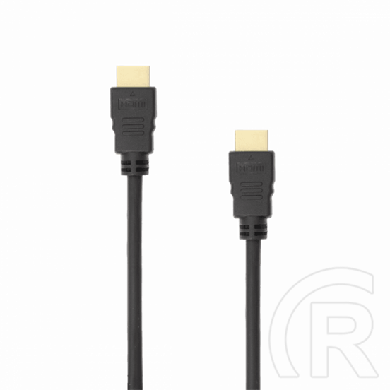 SBOX HDMI kábel 3 m (HDMI M / HDMI M, HDMI 1.4, 4K 30Hz, Ethernet, ARC, CEC, 24K aranyozott, fekete)