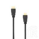 SBOX HDMI kábel (HDMI dugó / HDMI dugó, 10 m, 4K@50/60Hz, 18 Gbps, 24K aranyozott, Ethernet, ARC, CEC, fekete)