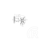 SBOX LCD-223-2 fali konzol (13"-43", 33-109 cm, dönthető, forgatható, VESA 200x200, 20 kg)