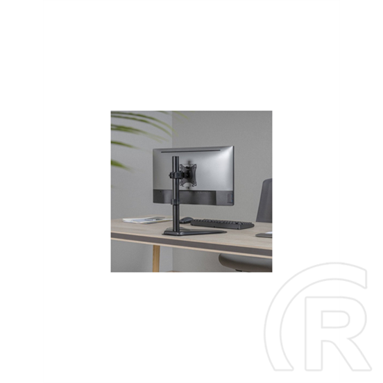 SBOX LCD-F012-2 asztali monitortartó konzol (17"-32", VESA 75x75-100x100, 1 monitor, 9 kg/monitor, dönthető, forgatható,