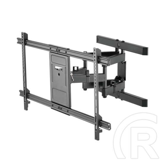 SBOX PLB-61486 fali konzol (43"-90", VESA 300x200-800x400, max. 60 kg, dönthető, forgatható, fekete)