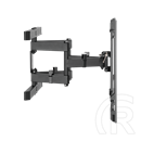 SBOX PLB-61486 fali konzol (43"-90", VESA 300x200-800x400, max. 60 kg, dönthető, forgatható, fekete)