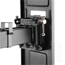 SBOX PLB-61486 fali konzol (43"-90", VESA 300x200-800x400, max. 60 kg, dönthető, forgatható, fekete)