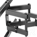 SBOX PLB-61486 fali konzol (43"-90", VESA 300x200-800x400, max. 60 kg, dönthető, forgatható, fekete)