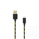 SBOX USB adat- és töltőkábel (USB A dugó / microUSB dugó, 1 m, fekete)