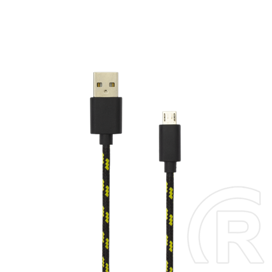 SBOX USB adat- és töltőkábel (USB A dugó / microUSB dugó, 1 m, fekete)