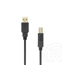 SBOX USB kábel (USB A dugó / USB B dugó, 3 m, fonott, 480 Mbps, fekete)