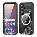 SHELLBOX Samsung S26 mars műanyag telefonvédő (360°-os védelem, erős ütésállóság, műanyag előlap, ip68, mágneses) fekete