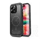 SHELLBOX iPhone 16 Pro dot műanyag telefonvédő (360°-os védelem, erős ütésállóság, műanyag előlap, ip68, magsafe) fekete
