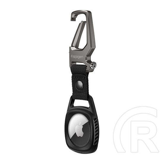 SPIGEN rugged armor kulcstartó (rozsdamentes acél karabíner) apple airtag fekete
