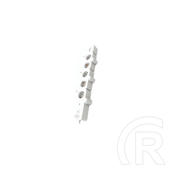 SPS GRBKSCU05C túlfeszültségvédő elosztó (5 DIN, 2 USB, 1 USB-C, 1,5 m)