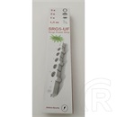 SPS GRBKSCU05C túlfeszültségvédő elosztó (5 DIN, 2 USB, 1 USB-C, 1,5 m)