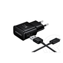 Samsung EP-TA20EBE hálózati töltő + EP-DN950 USB-C kábel (5 V, 2 A, fekete)