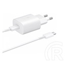 Samsung EP-TA800XW 25W hálózati töltő USB-C, +Type-C kábel (fehér)