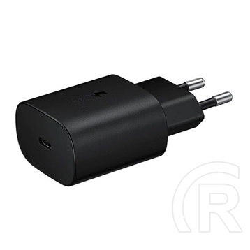 Samsung EP-TA800 hálózati töltő adapter (USB-C aljzat, 5V / 3A, 25W, PD gyorstöltés, fekete, OEM)