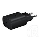 Samsung EP-TA800 hálózati töltő adapter (USB-C aljzat, 5V / 3000mA, 25W, PD gyorstöltés, fekete, OEM)