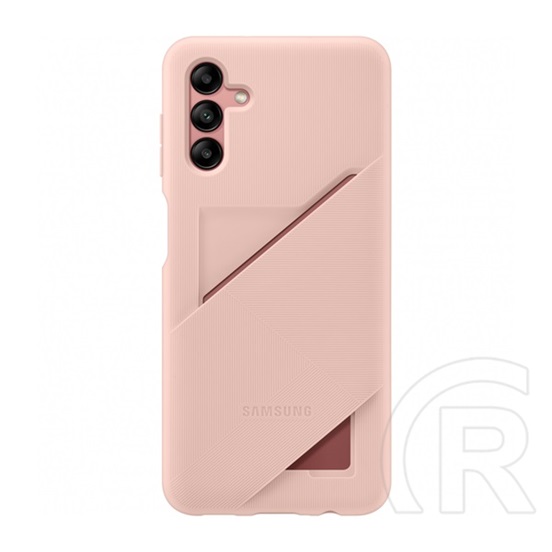 Samsung Galaxy A04s (SM-A047F) szilikon telefonvédő (bankkártya tartó) rózsaszín