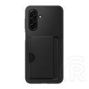 Samsung Galaxy A17 4G (SM-A175) szilikon telefonvédő (kártyazseb) fekete