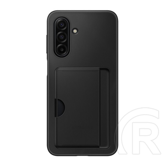 Samsung Galaxy A17 4G (SM-A175) szilikon telefonvédő (kártyazseb) fekete
