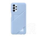Samsung Galaxy A23 5G (SM-A236F) szilikon telefonvédő (bankkártya tartó) világoskék