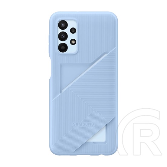 Samsung Galaxy A23 5G (SM-A236F) szilikon telefonvédő (bankkártya tartó) világoskék