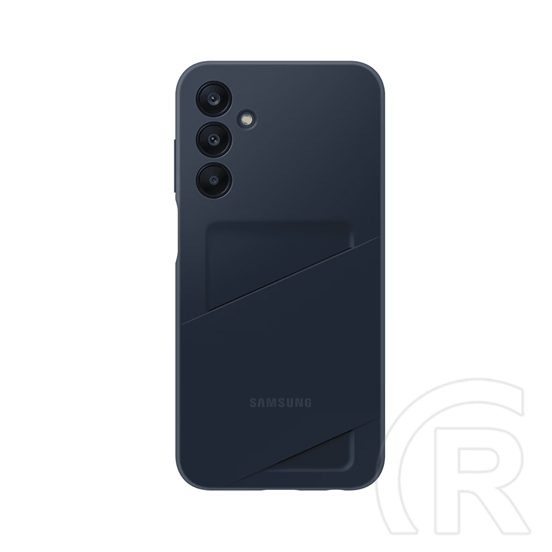 Samsung Galaxy A25 5G (SM-A256) szilikon telefonvédő (kártyazseb) fekete