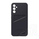 Samsung Galaxy A34 5G (SM-A346) szilikon telefonvédő (kártyazseb, fekete)