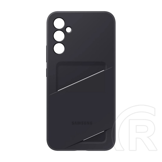 Samsung Galaxy A34 5G (SM-A346) szilikon telefonvédő (kártyazseb, fekete)