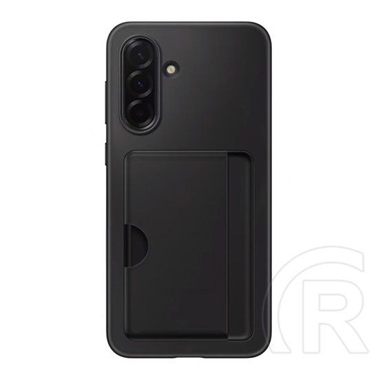 Samsung Galaxy A36 5G (SM-A366) szilikon telefonvédő (kártyazseb) fekete