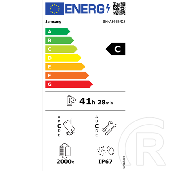 Samsung Galaxy A36 5G mobiltelefon (Dual-SIM, 6/128 GB, fehér)