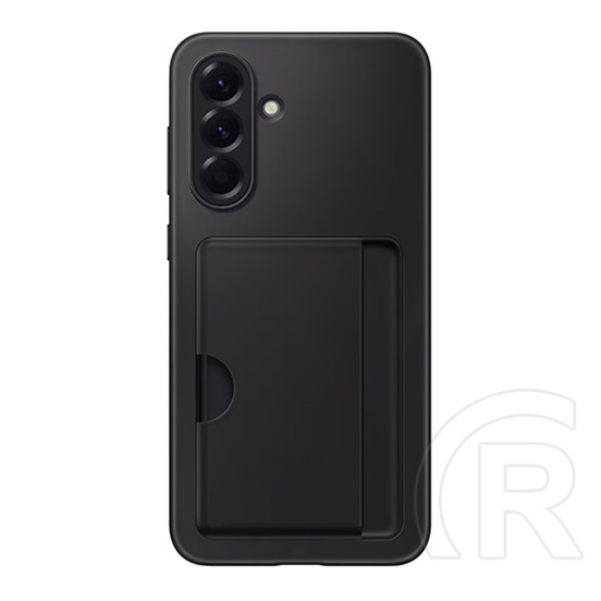 Samsung Galaxy A56 5G (SM-A566) szilikon telefonvédő (kártyazseb) fekete