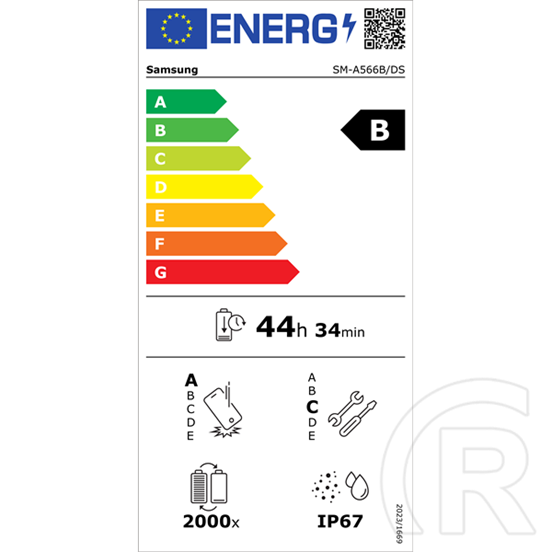 Samsung Galaxy A56 5G mobiltelefon (Dual-SIM, 8/128 GB, világosszürke)