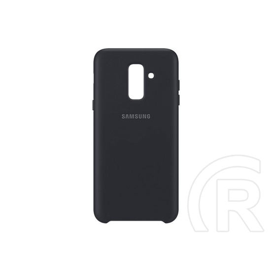 Samsung Galaxy A6+ Dual Layer Cover tok (fekete)