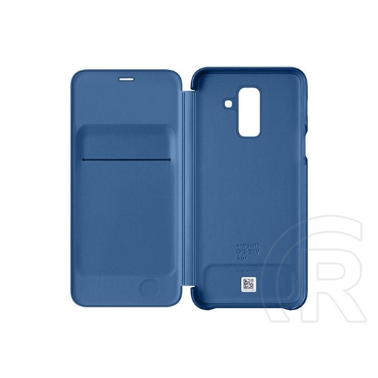 Samsung Galaxy A6+ Wallet Cover tok (kék)