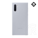 Samsung Galaxy Note 10 bőr hátlap (szürke)