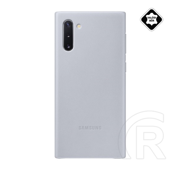 Samsung Galaxy Note 10 bőr hátlap (szürke)