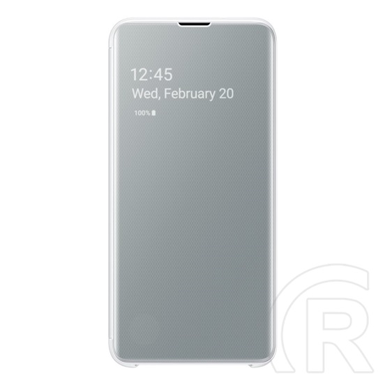 Samsung Galaxy S10e Clear View Cover tok (fehér)