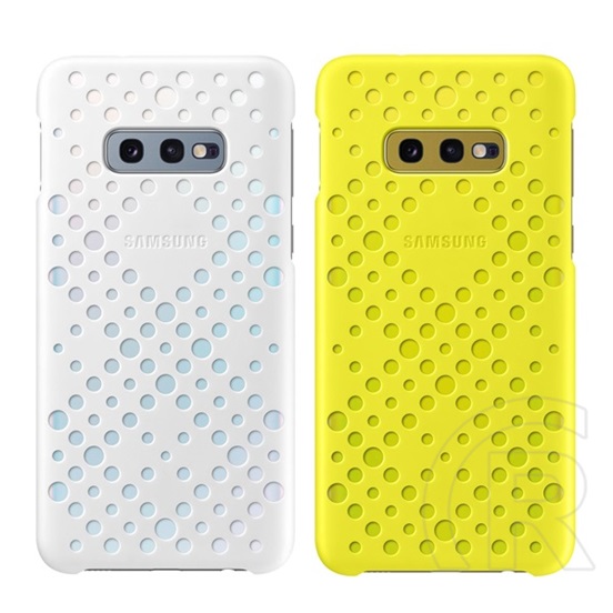 Samsung Galaxy S10 E Pattern cover (fehér/sárga)