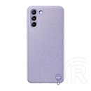 Samsung Galaxy S21 Plus (SM-G996) 5G műanyag telefonvédő (kvadrát textil bevonat) lila