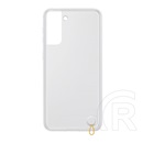Samsung Galaxy S21 Plus (SM-G996) 5G szilikon telefonvédő (átlátszó hátlap, ütésálló keret) fehér