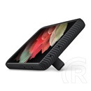 Samsung Galaxy S21 Plus (SM-G996) 5G telefonvédő (dupla rétegű, gumírozott, asztali tartó funkció) fekete